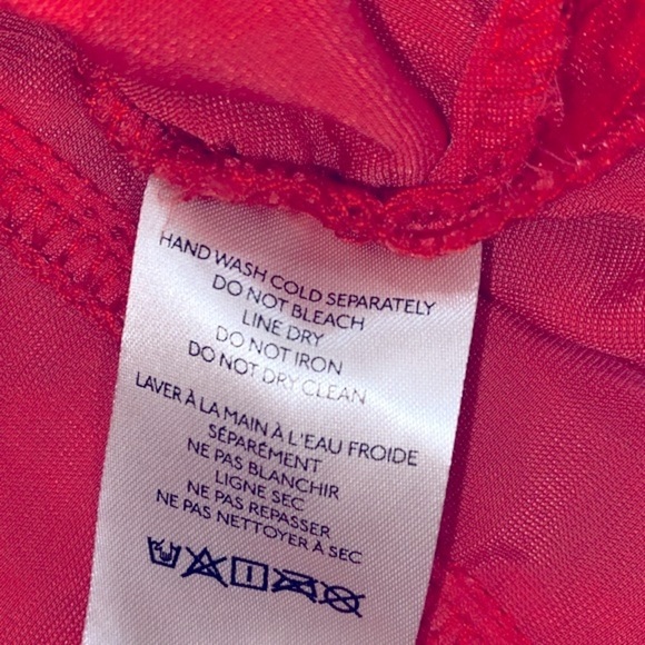 We the free crushed velvet red top medium oversized - Picture 7 of 15